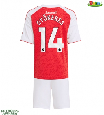Arsenal Viktor Gyokeres #14 Hemmaställ Barn 2025-26 Kortärmad (+ Korta byxor)